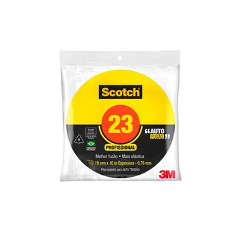 Fita Isolante de Alta Fusão Preta 19mm x 10m - 23 - 3M - Ritec Máquinas e Ferramentas