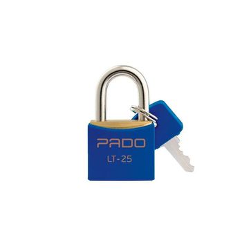 Cadeado Cores Azul 25mm - LT-25 - PADO - Ritec Máquinas e Ferramentas