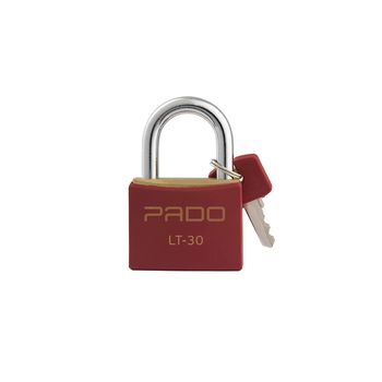 Cadeado Cores Vermelho 30mm - LT-30 - PADO - Ritec Máquinas e Ferramentas
