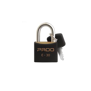 Cadeado Cores Preto 30mm - E-30 - PADO - Ritec Máquinas e Ferramentas