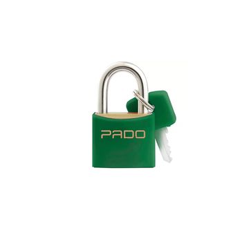 Cadeado Cores Verde 25mm - LT-25 - PADO - Ritec Máquinas e Ferramentas