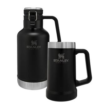 Kit Growler Térmico Matte Black + Caneca Térmica Matte Black - STANLEY - Ritec Máquinas e Ferramentas
