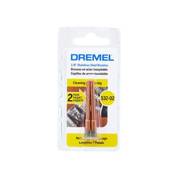 Escova Aço Inox 532-02 1/8 Pol. - Dremel - Ritec Máquinas e Ferramentas