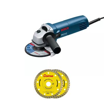 Esmerilhadeira 4.1/2'' GWS 6-115 127V 670W + 2 Discos - Bosch - Ritec Máquinas e Ferramentas