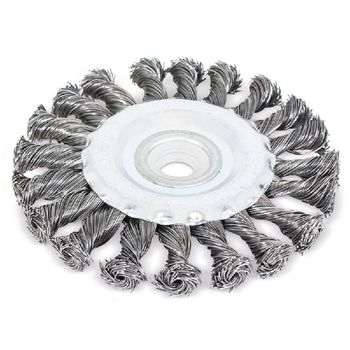 Escova de Aço Trançado Circular 4,1/2pol X 1/2pol 319,0019 ROCAST - Ritec Máquinas e Ferramentas