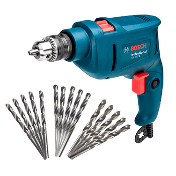 Kit Bosch Furadeira de Impacto 3/8 Pol. GSB 450 RE 450W 127V + Brocas - Bosch - Ritec Máquinas e Ferramentas