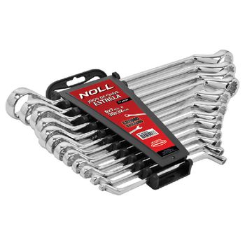 Jogo de Chaves Estrela 12 peças 6 X 7 30 X 32mm 409,0002 NOLL - Ritec Máquinas e Ferramentas