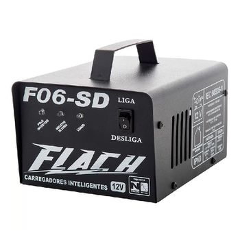 Carregador Inteligente de Bateria 6A-12V Bivolt F06-SD - Flach - Ritec Máquinas e Ferramentas