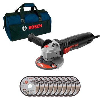 Esmerilhadeira 4.1/2'' 9002 700W 127V + 10 Discos e Bolsa - Skil - Ritec Máquinas e Ferramentas