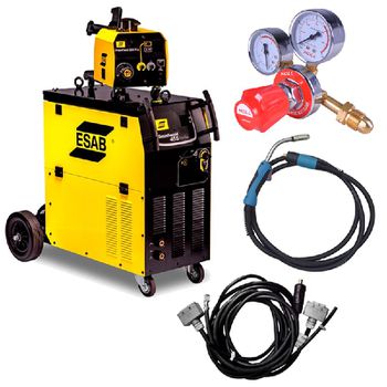 Máquina MIG/MAG Smashweld 455 TopFlex 400A + OrigoFeed 304 Pro + Cabos + Tocha e Regulador - ESAB - Ritec Máquinas e Ferramentas