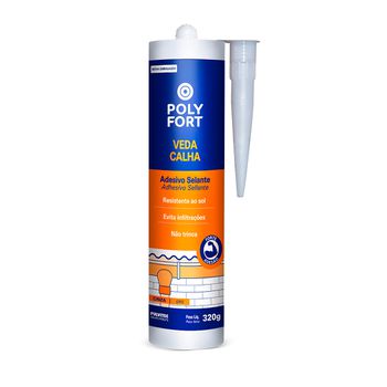 Selante Poly Veda Calha 320g (Cinza) - Pulvitec - Ritec Máquinas e Ferramentas