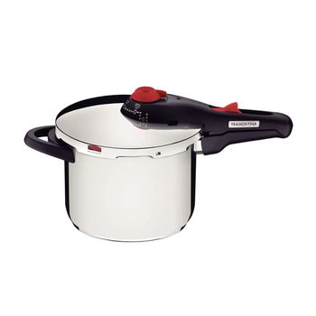 Panela de Pressão Solar Aço Inox e 5 Dispositivos de Segurança 6L - Tramontina - Ritec Máquinas e Ferramentas