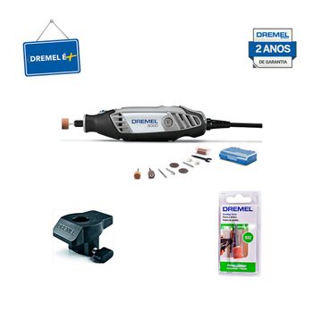Kit Dremel Micro Retífica 3000 + Guia + Ponta Montada - Ritec Máquinas e Ferramentas