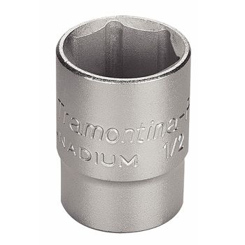 Soquete Sextavado em Aço Cromo Vanádio 17 mm - Encaixe 1/2'' - Tramontina Pro - Ritec Máquinas e Ferramentas