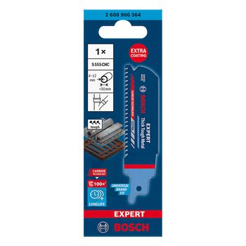 Lâmina de serra sabre Bosch EXPERT S555CHC Thick Tough Metal - Ritec Máquinas e Ferramentas