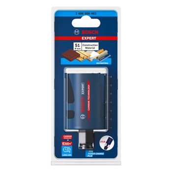 Serra copo Bosch EXPERT Construction Material 51 mm, 2'' - Ritec Máquinas e Ferramentas