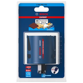 Serra copo Bosch EXPERT Construction Material 68 mm, 2 11/16'' - Ritec Máquinas e Ferramentas