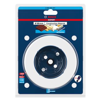 Serra copo Bosch EXPERT Construction Material 86 mm, 3 3/8'' - Ritec Máquinas e Ferramentas