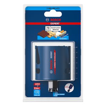 Serra copo Bosch EXPERT Construction Material 73 mm, 2 7/8'' - Ritec Máquinas e Ferramentas