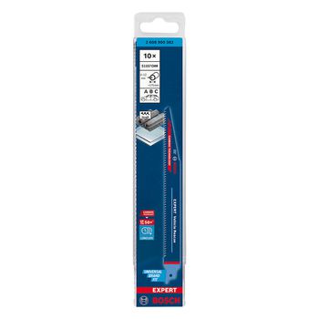 Lâmina de serra sabre Bosch EXPERT S1157CHM Endurance for Vehicle Rescue 10 peças - Ritec Máquinas e Ferramentas