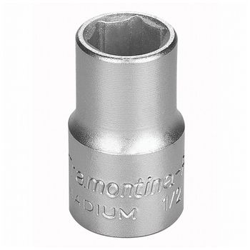 Soquete Sextavado em Aço Cromo Vanádio 15 mm - Encaixe 1/2'' Tramontina PRO - Ritec Máquinas e Ferramentas