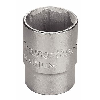 Soquete Sextavado em Aço Cromo Vanádio 23 mm - Encaixe 1/2'' - Tramontina Pro - Ritec Máquinas e Ferramentas