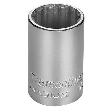 Soquete Estriado em Aço Cromo Vanádio 5/8'' - Encaixe 1/2'' Tramontina PRO - Ritec Máquinas e Ferramentas