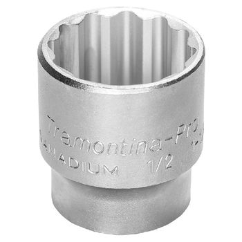 Soquete Estriado em Aço Cromo Vanádio 1.3/16'' - Encaixe 1/2'' Tramontina PRO - Ritec Máquinas e Ferramentas