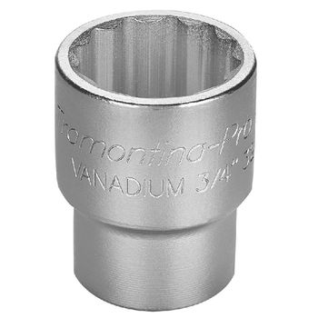 Soquete Estriado em Aço Cromo Vanádio 1.1/4'' - Encaixe 3/4'' Tramontina PRO - Ritec Máquinas e Ferramentas