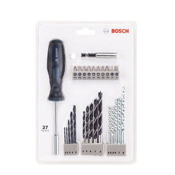 Kit de Pontas e Brocas Bosch com 27 peças - Ritec Máquinas e Ferramentas