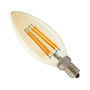 Lâmpada de Filamento Led Âmbar 2200K Vela C35 - Noll Led - Ritec Máquinas e Ferramentas