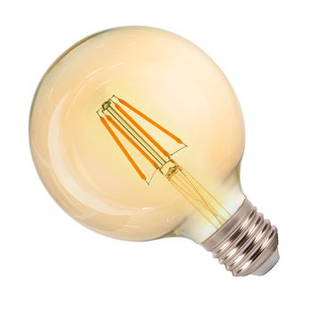 Lâmpada de Filamento Led Âmbar 2200K Globo G80 4W - Noll Led - Ritec Máquinas e Ferramentas