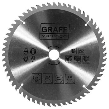 Serra Circular C/ Pastilha de Metal Duro P/ Madeira 10''60D (579,0012) - Graff Vantage - Ritec Máquinas e Ferramentas