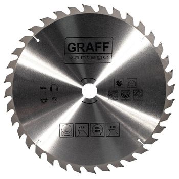 Serra Circular C/ Pastilha de Metal Duro P/ Madeira 14''36D (579,0019) - Graff Vantage - Ritec Máquinas e Ferramentas