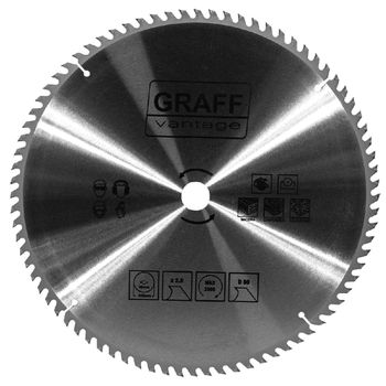 Serra Circular C/ Pastilha de Metal Duro P/ Madeira 16''x80D (579,0027) - Graff Vantage - Ritec Máquinas e Ferramentas