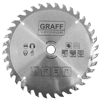 Serra Circular C/ Pastilha de Metal Duro P/ Madeira 10''x36D (579,0010) - Graff Vantage - Ritec Máquinas e Ferramentas