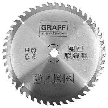 Serra Circular C/ Pastilha de Metal Duro P/ Madeira 12''x48D (579,0015) - Graff Vantage - Ritec Máquinas e Ferramentas
