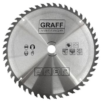 Serra Circular C/ Pastilha de Metal Duro P/ Madeira 14''48D (579,0020) - Graff Vantage - Ritec Máquinas e Ferramentas