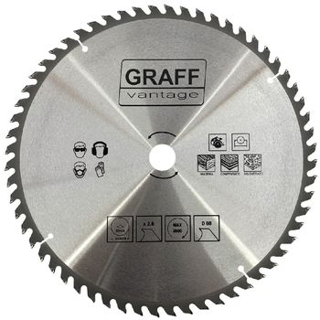 Serra Circular C/ Pastilha de Metal Duro P/ Madeira 14''60D (579,0021) - Graff Vantage - Ritec Máquinas e Ferramentas