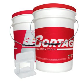 Espaçador Nivelador ST 2mm C/ 900 pçs Balde (62702) - Cortag - Ritec Máquinas e Ferramentas