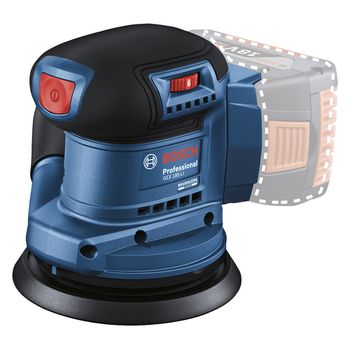 Lixadeira roto orbital à bateria Bosch GEX 185-LI, 18V SB Brushless - Ritec Máquinas e Ferramentas