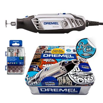 Dremel Micro Retífica 3000 com 31 Acessórios e Caixa Metalizada - Ritec Máquinas e Ferramentas