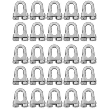 Kit Clips Grampo Para Cabo de Aço 1/4'' 1,0003 (Com 25 Unidades) - Nord - Ritec Máquinas e Ferramentas