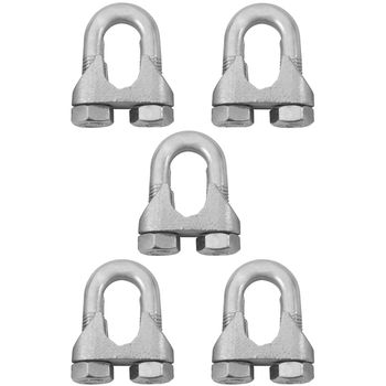 Kit Clips Grampo Para Cabo de Aço 1'' 1,0010 (Com 5 Unidades) - Nord - Ritec Máquinas e Ferramentas