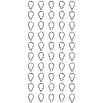 Kit Sapatilha Para Cabo De Aço 1/8'' - 8,0001 (Com 50 Unidades) - Nord - Ritec Máquinas e Ferramentas