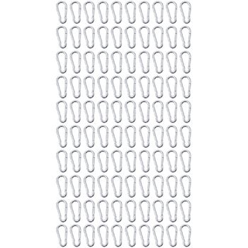 Kit Mosquetão Com Trava 5 x 50 Mm - 10,0002 (Com 100 Unidades) - Nord - Ritec Máquinas e Ferramentas