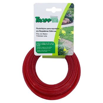 Fio De Nylon Para Roçadeiras Elétricas 15m x 2,4mm (3910011) - Trapp - Ritec Máquinas e Ferramentas