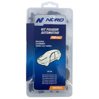 Kit Fixadores Automotivos 100 Peças (45,0001) - Nord - Ritec Máquinas e Ferramentas