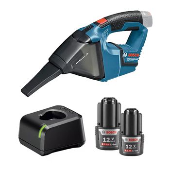  Aspirador de Pó 12V Sem Fio Com Carregador e 2 Baterias (GAS 12v-li) - Bosch - Ritec Máquinas e Ferramentas