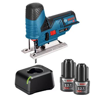Serra Tico-Tico 12V Sem Fio Com Carregador e 2 Baterias (GST 12v-70) - Bosch - Ritec Máquinas e Ferramentas